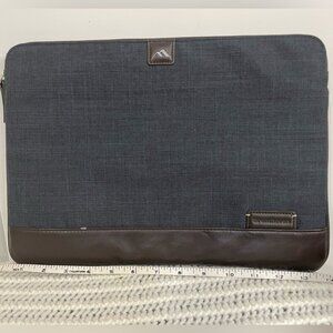 Brent haven Navy Blue Denim Style 14” Laptop Case Travel With Hook
